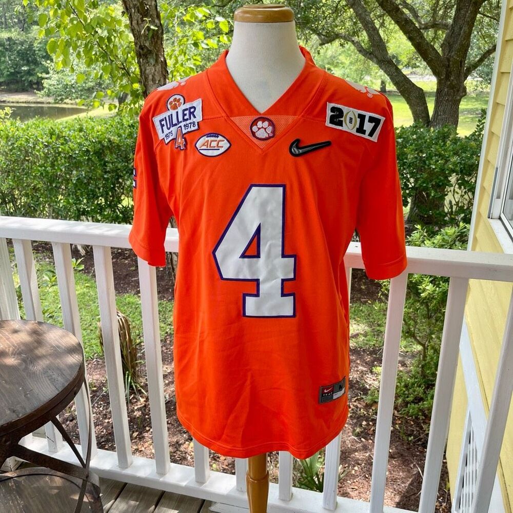 Nike Clemson Deshaun Watson Jersey with Fuller Memorial Patch. Medium.